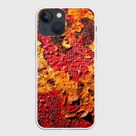 Чехол для iPhone 13 mini с принтом Живопись коррозии металла в Белгороде,  |  | art | bubbles | corrosion | metal | old | paint | painting | pop art | rust | арт | живопись | искусство | коррозия | краска | металл | пузыри | ржавчина | старая
