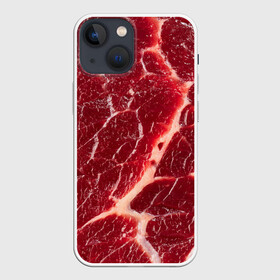 Чехол для iPhone 13 mini с принтом Мясо на Хэллоуин в Белгороде,  |  | cut | fabrics | fat | fibers | food | happy halloween | holiday | marble | meat | structure | veins | волокна | еда | жир | мраморное | мясо | праздник | прожилки | разрез | сало | структура | ткани | хэллоуин