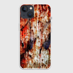 Чехол для iPhone 13 с принтом Ой, где был я вчера в Белгороде,  |  | blood | dirty | halloween | holes | metal | paint | rusty | scratches | smudges | stains | the holiday was a success | где был я вчера | грязный | дырки | краска | кровь | металл | ой | подтеки | праздник удался | пятна | ржавый | хеллоуин | царапины