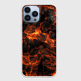 Чехол для iPhone 13 Pro Max с принтом Горящая лава в Белгороде,  |  | burning | fire | flowing | lava | plasma | streaks | texture | waves | волны | горящая | лава | огонь | плазма | разводы | текстура | течет