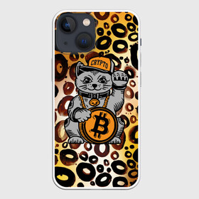 Чехол для iPhone 13 mini с принтом BitCoin кот в Белгороде,  |  | bitcoin | btc | альткоин | альты | биткоин | биток | бтс | бтц | крипта | криптовалюта