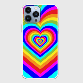 Чехол для iPhone 13 Pro Max с принтом Цветные сердца | Colored hearts в Белгороде,  |  | 00s | 2000s | 70s | 80s | 90s | aesthetic | bratz | colour | cow | cute | funny | girl | girly | glitter | grunge | heart | indie | meme | memes | pastel | pink | pinterest | popular | rainbow | retro | tiktok | trending | trendy | tumblr | vintage | vsco