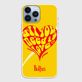 Чехол для iPhone 13 Pro Max с принтом All u need is love Beatles в Белгороде,  |  | alternative | beatles | music | rock | альтернатива | битлс | битлы | джон леннон | джордж харрисон | музыка | пол маккартни | ринго старр | рок