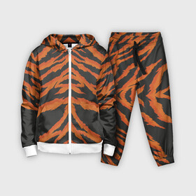 Детский костюм 3D с принтом Шкура тигра оранжевая в Белгороде,  |  | tiger | tiger fur | tiger hide | tiger texture | текстура тигра | тигр | тигровая