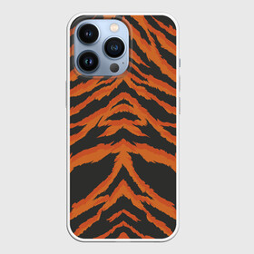 Чехол для iPhone 13 Pro с принтом Шкура тигра оранжевая в Белгороде,  |  | tiger | tiger fur | tiger hide | tiger texture | текстура тигра | тигр | тигровая