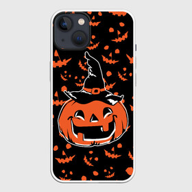 Чехол для iPhone 13 с принтом ТЫКВА в Белгороде,  |  | america | halloween | usa | америка | тыква | тыква улыбается | тьма | ужас | хелловин | хеллоуин | хэллоуин