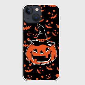 Чехол для iPhone 13 mini с принтом ТЫКВА в Белгороде,  |  | america | halloween | usa | америка | тыква | тыква улыбается | тьма | ужас | хелловин | хеллоуин | хэллоуин