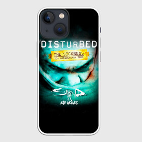 Чехол для iPhone 13 mini с принтом The Sickness   Disturbed в Белгороде,  |  | disturbed | альтернативный | встревоженные | группа | джон мойер | дистербд | дистербед | дэвид дрейман | дэн дониган | майк венгрен | метал | ню | нюметал | рок | хеви | хевиметал