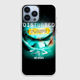 Чехол для iPhone 13 Pro Max с принтом The Sickness   Disturbed в Белгороде,  |  | disturbed | альтернативный | встревоженные | группа | джон мойер | дистербд | дистербед | дэвид дрейман | дэн дониган | майк венгрен | метал | ню | нюметал | рок | хеви | хевиметал