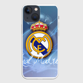 Чехол для iPhone 13 mini с принтом FC РЕАЛ МАДРИД в Белгороде,  |  | игра | мадрид | реал | спорт | футбол