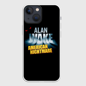 Чехол для iPhone 13 mini с принтом Alan Wake триллер в Белгороде,  |  | alan wake | брайтфоллс | компьютерная игра | тёмная сущьность | триллер | экшен