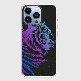 Чехол для iPhone 13 Pro с принтом Tiger Neon в Белгороде,  |  | tiger | неон | полосы | тигр | хищник