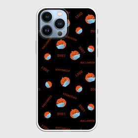 Чехол для iPhone 13 Pro Max с принтом Halloween 2021 , тыква в маске и коронавирус на черном фоне в Белгороде,  |  | autumn | coronavirus | covid | holiday | mask | medical | monsters | orange | pandemic | pumpkins | ковид | коронавирус | маска | медицинская | монстры | оранжевая | осень | пандемия | праздник | тыквы