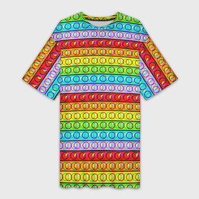 Платье-футболка 3D с принтом GLITCH POP IT  ГЛИТЧ ПОП ИТ в Белгороде,  |  | glitch | pop it | popit | антистресс | глитч | игрушка | поп ит | попит | пузырчатая плёнка | пупырка | симпл димпл | симплдимпл