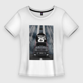 Женская футболка 3D Slim с принтом TONERCLUB25 КАРТИНА в Белгороде,  |  | amg | amg63 | toner | tonerclub | tonerclub25 | авто | владивосток | гелентваген | гелик | картина | картинка | машина | машины | мост | тонировка