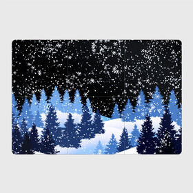 Магнитный плакат 3Х2 с принтом Снежная ночь в зимнем лесу в Белгороде, Полимерный материал с магнитным слоем | 6 деталей размером 9*9 см | christmas | christmas tree | happy new year | merry christmas | new year | snow | snowflakes | tree | белый снег | декабрь | ёлка | елки | зима | зима близко | зимний орнамент | зимний узор | лес | моро | новый год | пейзаж | подарок | природа