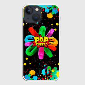 Чехол для iPhone 13 mini с принтом Pop Tubes, поп трубка pop it в Белгороде,  |  | pop it | pop tube | pop tubes | детские | игрушка антистресс | поп ит | поп трубка | поп тубес | поп тюбс | симпл димпл | сквиш | трубка антистресс | цветные трубки