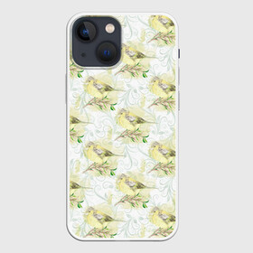 Чехол для iPhone 13 mini с принтом Маленькие птички в Белгороде,  |  | весна | лето | паттерн | птенец | птица | птицы | птички