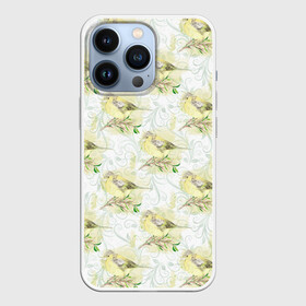Чехол для iPhone 13 Pro с принтом Маленькие птички в Белгороде,  |  | весна | лето | паттерн | птенец | птица | птицы | птички