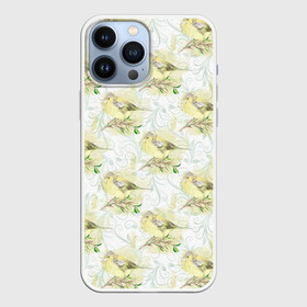 Чехол для iPhone 13 Pro Max с принтом Маленькие птички в Белгороде,  |  | весна | лето | паттерн | птенец | птица | птицы | птички