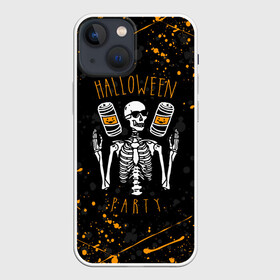 Чехол для iPhone 13 mini с принтом HALLOWEEN PARTY | ВЕЧЕРИНКА ХЕЛЛОУИН   ЧЕРЕП И ТЫКВА в Белгороде,  |  | bones | ghost | halloween | pumpkin | skull | кости | приведение | призрак | скелет | тыква | хеллоуин | хоррор | хэллоуин