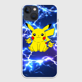 Чехол для iPhone 13 с принтом ПИКАЧУ НА ФОНЕ МОЛНИЙ   PIKACHU FLASH в Белгороде,  |  | flash | pika | pika pika | pikachu | pokemon | детектив пикачу | молнии | пика | пикачу | покемон | текстура