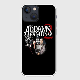Чехол для iPhone 13 mini с принтом Адамсы в Белгороде,  |  | Тематика изображения на принте: halloween | the addams family 2 | адамсы | гомес | горящий тур | мартиша | мультфильм | семейка аддамс | ужасы | хэллоуин