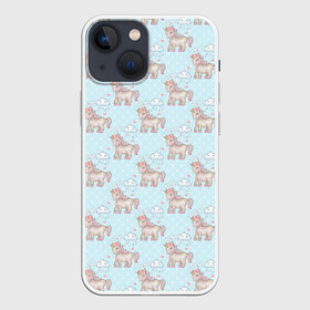 Чехол для iPhone 13 mini с принтом Маленькие единороги в Белгороде,  |  | единорог | лошадка | лошадь | милая | милые пони | пони