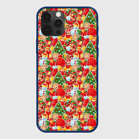 Чехол для iPhone 12 Pro Max с принтом Merry Christmas (символика) в Белгороде, Силикон |  | christmas | merry christmas | santa claus | дед мороз | ёлка | елочные шары | игрушки | новый год | подарок | праздник | рождество | с новым годом | сантаклаус | снежинки | украшения