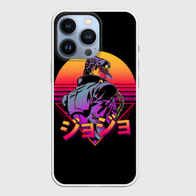 Чехол для iPhone 13 Pro с принтом Ретровейв Джотаро в Белгороде,  |  | anime | jojo | jojo bizarre adventure | jojos bizarre adventure | vaporwave | аниме | вапорвейв | вейпорвейв | джоджо | джотаро | манга | ретровейв