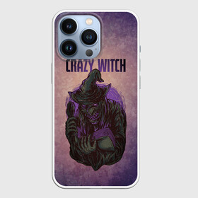 Чехол для iPhone 13 Pro с принтом Crazy Witch в Белгороде,  |  | halloween | арт | ведьма | графика | мистика | праздник | ужасы | хэллоуин