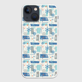 Чехол для iPhone 13 mini с принтом Зимний Дизайн в Белгороде,  |  | merry christmas | дед мороз | ёлка | зима | мороз | новый год | подарок | праздник | рождество | с новым годом | сантаклаус | снег | снеговик | снегурочка | снежинки | снежные узоры | узоры