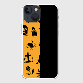 Чехол для iPhone 13 mini с принтом ЧЕРНО ОРАНЖЕВЫЙ ХЭЛЛОУИН в Белгороде,  |  | halloween | haloween | pumpkin | тыква | хеллоин | хеллоуин | хелоин | хелоуин | хэллоин | хэллоуин | хэлоин | хэлоуин