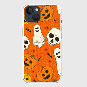 Чехол для iPhone 13 с принтом УЖАСТИКИ НА ВЯЗАНКЕ в Белгороде,  |  | bundle | ghost | ghosts | halloween | haloween | knitting | pumpkin | skull | skulls | spider | spiders | вязанка | паук | пауки | призрак | призраки | тыква | хеллоин | хеллоуин | хелоин | хелоуин | хэллоин | хэллоуин | хэлоин | хэлоуин | 