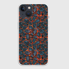 Чехол для iPhone 13 с принтом неоновая лава в Белгороде,  |  | вулкан | лава | неон | паттерн | поверхность | сила | супермен | текстура | энергия