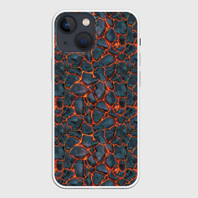 Чехол для iPhone 13 mini с принтом неоновая лава в Белгороде,  |  | Тематика изображения на принте: вулкан | лава | неон | паттерн | поверхность | сила | супермен | текстура | энергия