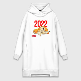 Платье-худи хлопок с принтом Ленивый толстый тигр 2022 в Белгороде,  |  | 2022 | год тигра | новый год | новый год 2022 | символ года | тигр | тигренок | тигрица | тигры