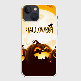 Чехол для iPhone 13 mini с принтом HALLOWEEN   ХЭЛЛОУИН (ТЫКВЫ). в Белгороде,  |  | Тематика изображения на принте: bones | ghost | halloween | pumpkin | skull | кости | летучие мыши | приведение | призрак | скелет | тыква | хеллоуин | хоррор | хэллоуин
