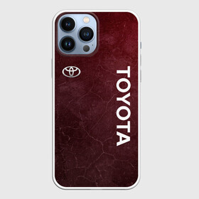 Чехол для iPhone 13 Pro Max с принтом TOYOTA | RED GRUNGE в Белгороде,  |  | 2021 | auto | red grunge | sport | toyota | авто | автомобиль | автомобильные | бренд | марка | машины | спорт | тоета | тойота