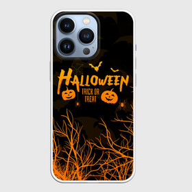 Чехол для iPhone 13 Pro с принтом HALLOWEEN FOREST BATS | ЛЕТУЧИЕ МЫШИ В ЛЕСУ ХЕЛЛОУИН в Белгороде,  |  | bats | bones | ghost | halloween | pumpkin | skull | кости | летучие мыши | приведение | призрак | скелет | тыква | хеллоуин | хоррор | хэллоуин