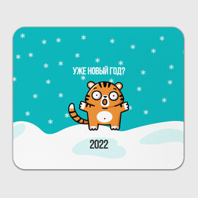 Прямоугольный коврик для мышки с принтом Уже новый год в Белгороде, натуральный каучук | размер 230 х 185 мм; запечатка лицевой стороны | 2022 | год тигра | новый год | новый год 2022 | символ года | тигр | тигренок | тигрица | тигры