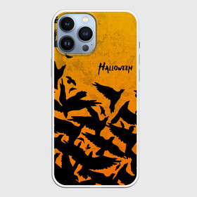 Чехол для iPhone 13 Pro Max с принтом ВОРОНЫ ХЕЛЛОУИН   CROWS HALLOWEEN в Белгороде,  |  | bats | bones | crow | ghost | halloween | pumpkin | skull | вороны | кости | летучие мыши | приведение | призрак | скелет | тыква | хеллоуин | хоррор | хэллоуин