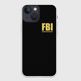 Чехол для iPhone 13 mini с принтом FBI. Female Body Inspector. в Белгороде,  |  | body | fbi | female | inspector | фбр