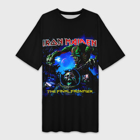 Платье-футболка 3D с принтом The Final Frontier  Iron Maiden в Белгороде,  |  | iron maiden | адриан смит | айран | айрон | группа | дэйв мюррей | железная дева | ирон | майден | мейд | мейден | метал | мрачный | музыка | песни | рок | стив харрис | тяжелый | хеви | хевиметал