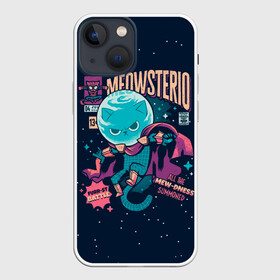 Чехол для iPhone 13 mini с принтом mysterio cat 3d в Белгороде,  |  | 3d | cat | comics | cute | hero | kitten | kitty | mysterio | mysterio cat 3d | retro | spider | villain | звезды | комиксы | космос | кот | коты | кошка | кошки | мистика