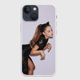 Чехол для iPhone 13 mini с принтом Киска Ариана в Белгороде,  |  | ariana grande | pop | rap | rep | ариана гранде | исполнители | исполнитель | музыка | поп | попса | реп