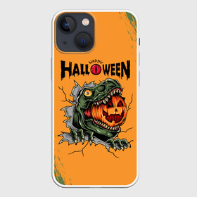 Чехол для iPhone 13 mini с принтом Т Рекс с тыквой в пасте | Хэллоуин в Белгороде,  |  | dino | dinosauria | halloween | haloween | t rex | ti rex | trex | дино | динозавр | парк юрского | т рекс | ти рекс | трекс | хеллоин | хеллоуин | хелоин | хелоуин | хэллоин | хэллоуин | хэлоин | хэлоуин | чудовище | юрский период