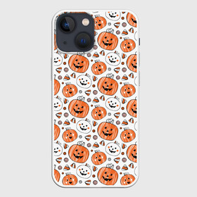 Чехол для iPhone 13 mini с принтом Patern Halloween 17 в Белгороде,  |  | 31 | bones | holiday | skull | spider | witches