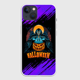 Чехол для iPhone 13 с принтом ВЕДЬМА КОЛДУЕТ НАД ТЫКВОЙ в Белгороде,  |  | halloween | haloween | pumpkin | witch | witch with pumpkin | ведьма | ведьма с тыквой | тыква | хеллоин | хеллоуин | хелоин | хелоуин | хэллоин | хэллоуин | хэлоин | хэлоуин