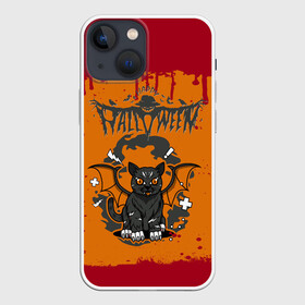 Чехол для iPhone 13 mini с принтом ЛЕТУЧАЯ КОТОМЫШЬ | ХЭЛЛОУИН в Белгороде,  |  | halloween | haloween | котомышь | летучая котомышь | летучий котомышь | хеллоин | хеллоуин | хелоин | хелоуин | хэллоин | хэллоуин | хэлоин | хэлоуин